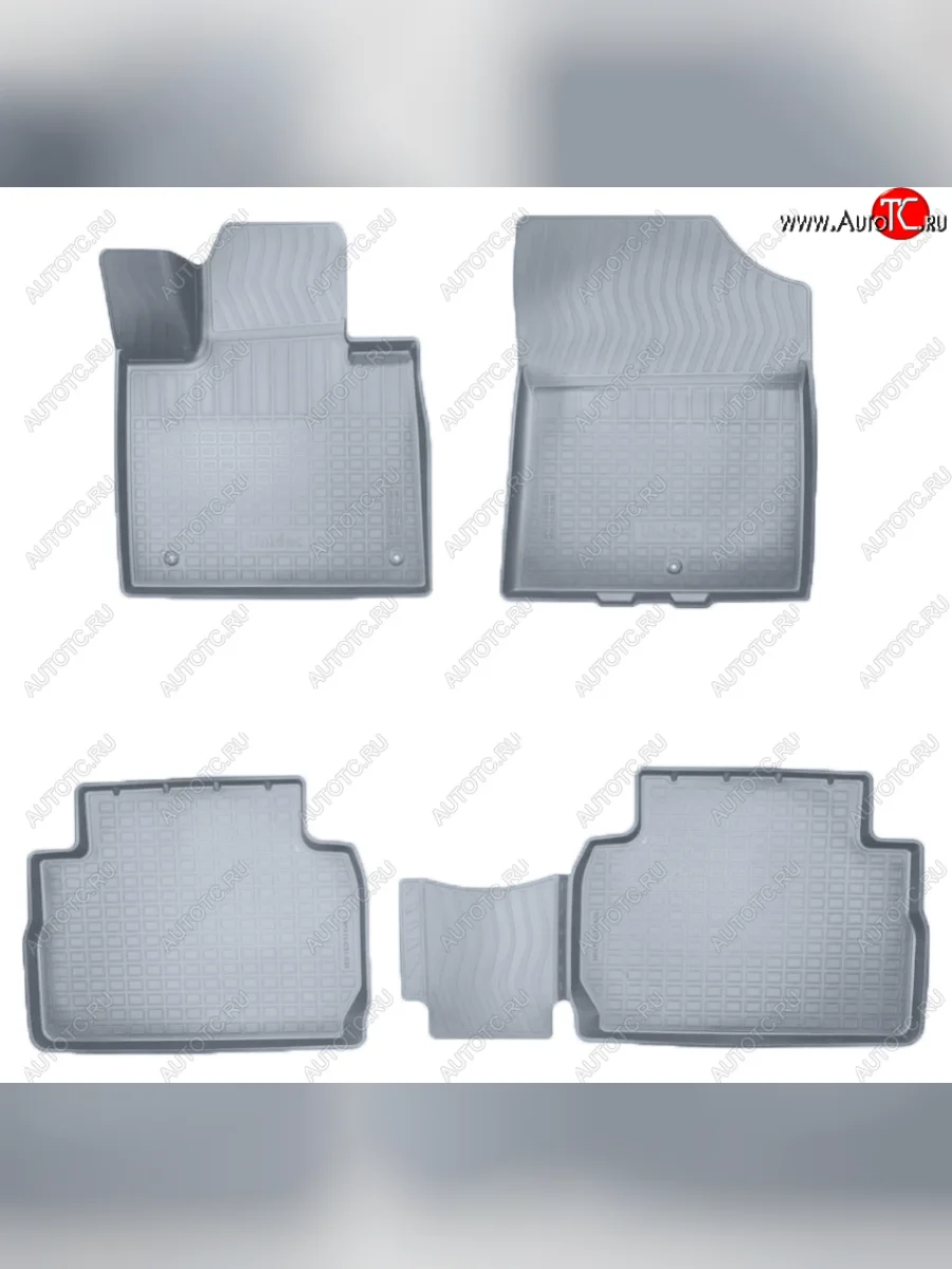 Коврики салона Norplast Unidec (5 мест) Hyundai Santa Fe TM рестайлинг (2020-2022) (Цвет: серый)  в Керчи Республика Крым
