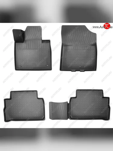 Коврики салона Norplast Unidec (7 мест) (Цвет: черный) Hyundai Santa Fe TM рестайлинг (2020-2022)