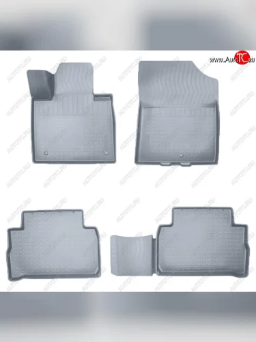 Коврики салона Norplast Unidec (7 мест) (Цвет: серый) Hyundai Santa Fe TM рестайлинг (2020-2022)