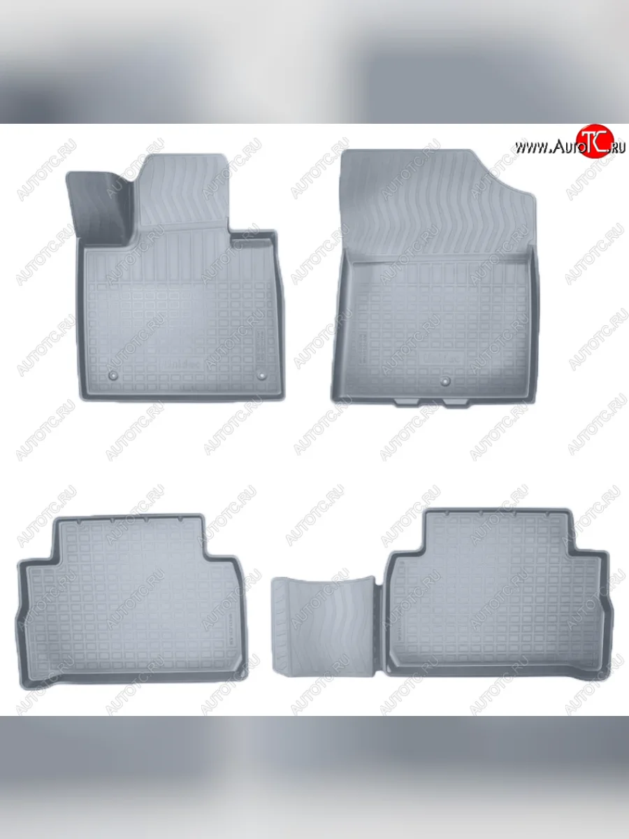 Коврики салона Norplast Unidec (7 мест) Hyundai Santa Fe TM рестайлинг (2020-2022) (Цвет: серый)  в Самаре Самарской области