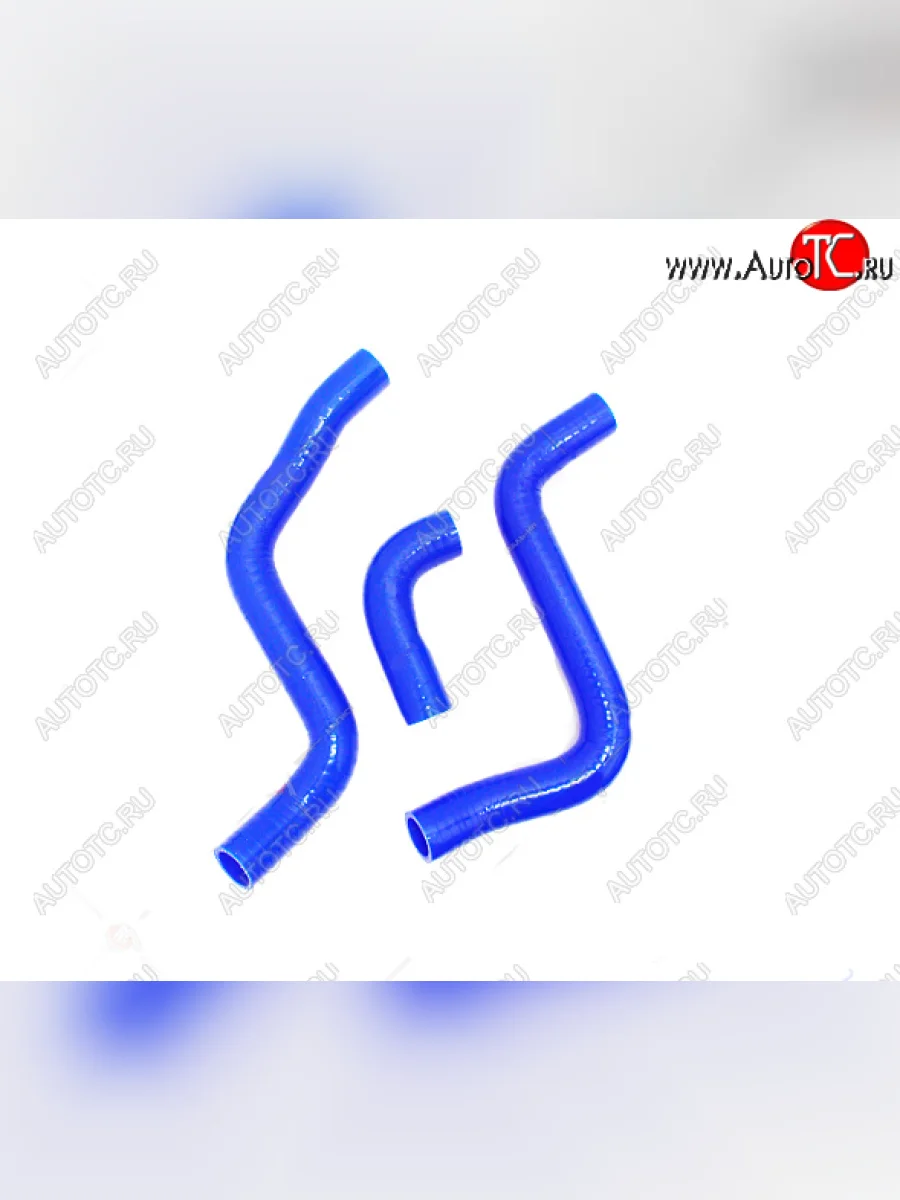 Патрубки радиатора (с кондиционером, силикон) CARUM Лада ВАЗ Приора 2172 хэтчбек дорестайлинг (2008-2014) (комплект 3 шт.)  с доставкой в г. Керчь