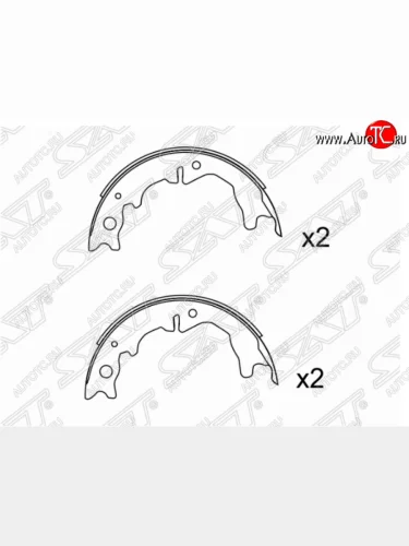Колодки ручного тормоза SAT Toyota Mark 2 X110 седан дорестайлинг (2000-2002)