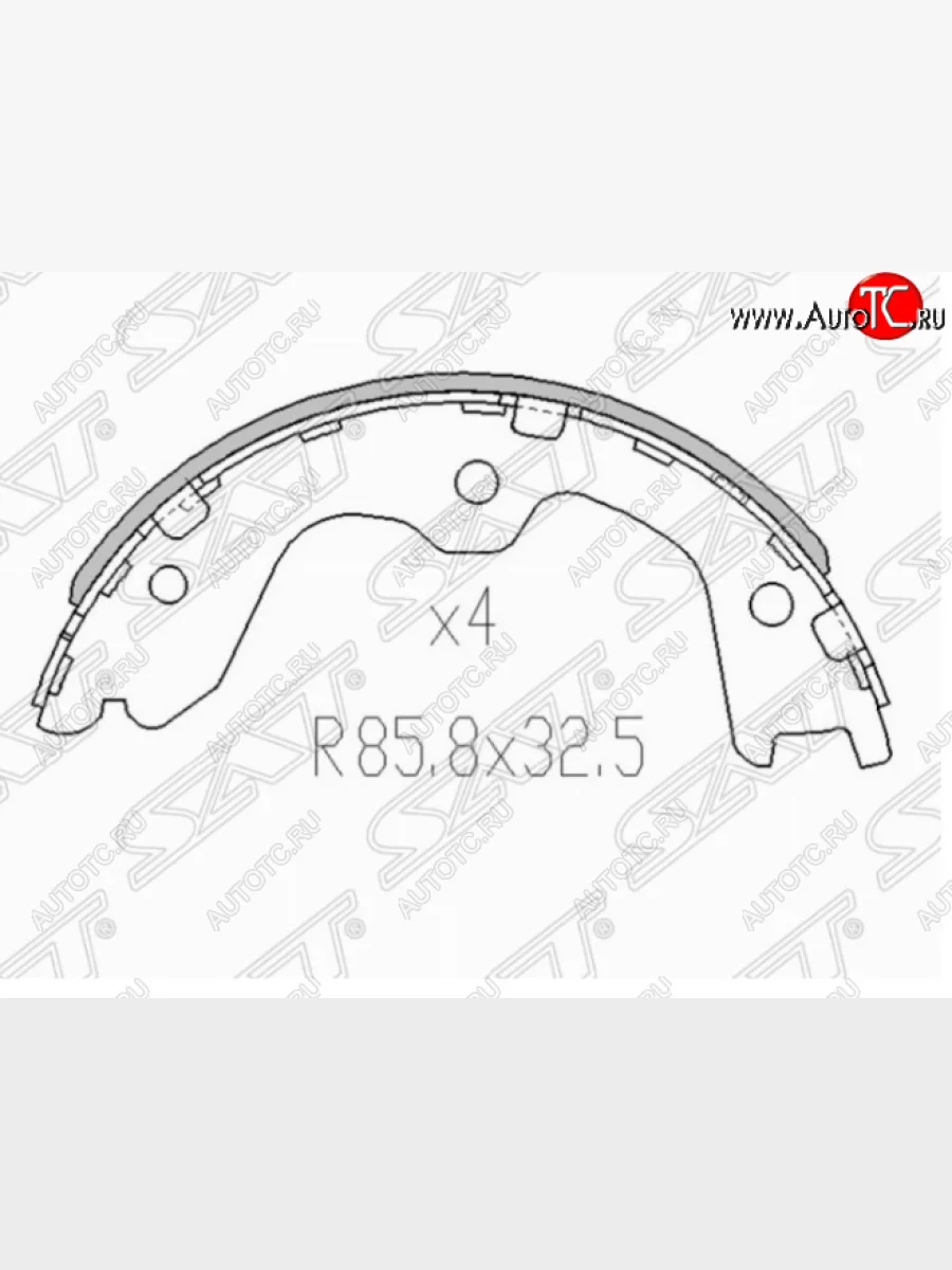 Колодки ручного тормоза SAT Nissan Teana 2 J32 дорестайлинг (2008-2011)  в Керчи Республика Крым