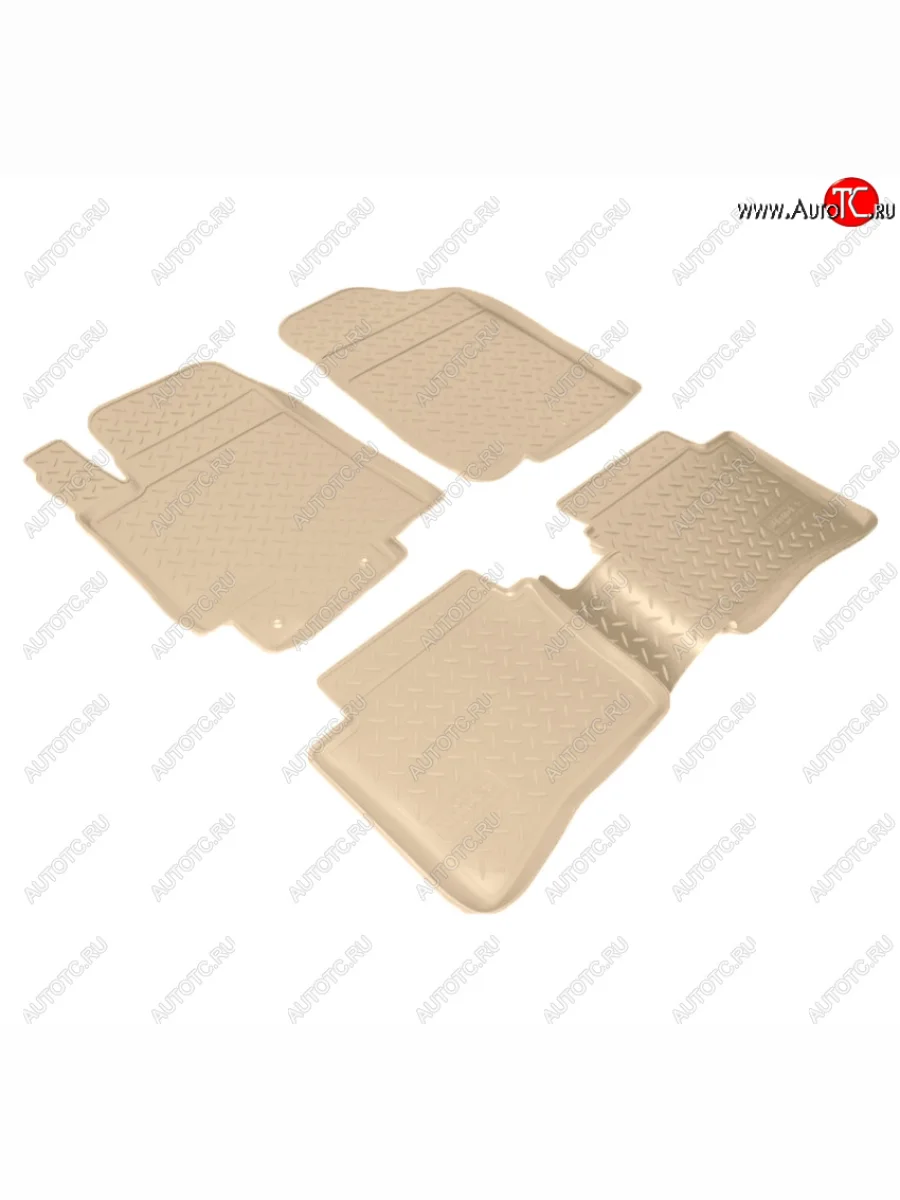 Коврики салона Norplast Unidec Hyundai Solaris RBr седан дорестайлинг (2010-2014) (Цвет: бежевый)  с доставкой в г. Керчь