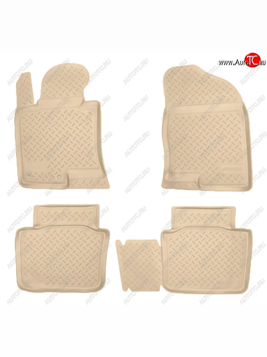 Коврики салона Norplast Unidec Hyundai Sonata YF (2009-2014) (Цвет: бежевый)  в Самаре Самарской области