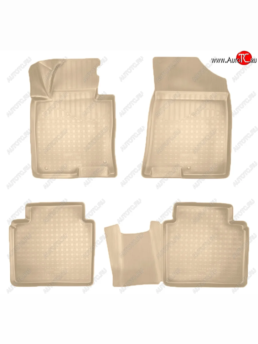 Коврики салона Norplast Unidec Hyundai Sonata LF рестайлинг (2017-2019) (Цвет: бежевый)  в Самаре Самарской области