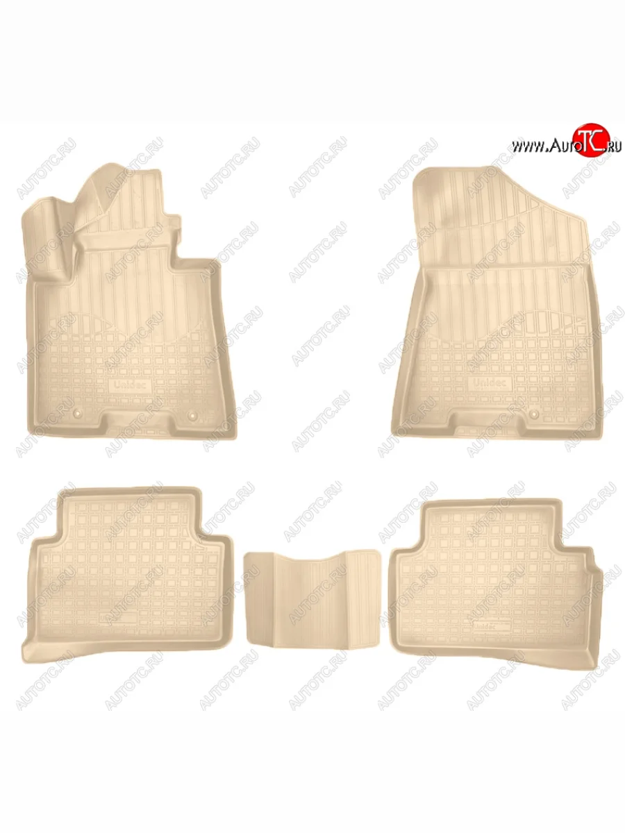 Коврики салона Norplast Unidec Hyundai Tucson TL дорестайлинг (2015-2018) (Цвет: бежевый)  в Перми Пермском крае
