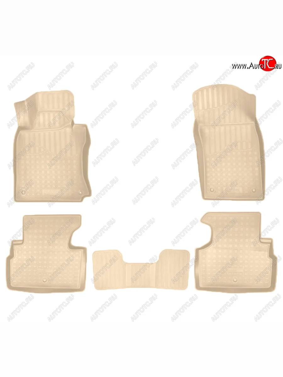 Коврики салона Norplast Unidec INFINITI Q50 V37 дорестайлинг (2013-2017) (Цвет: бежевый)  в Керчи Республика Крым