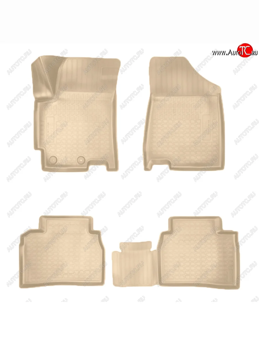 Коврики салона Norplast Unidec JAC J7 лифтбэк (2020-2025) (Цвет: бежевый)  в Керчи Республика Крым