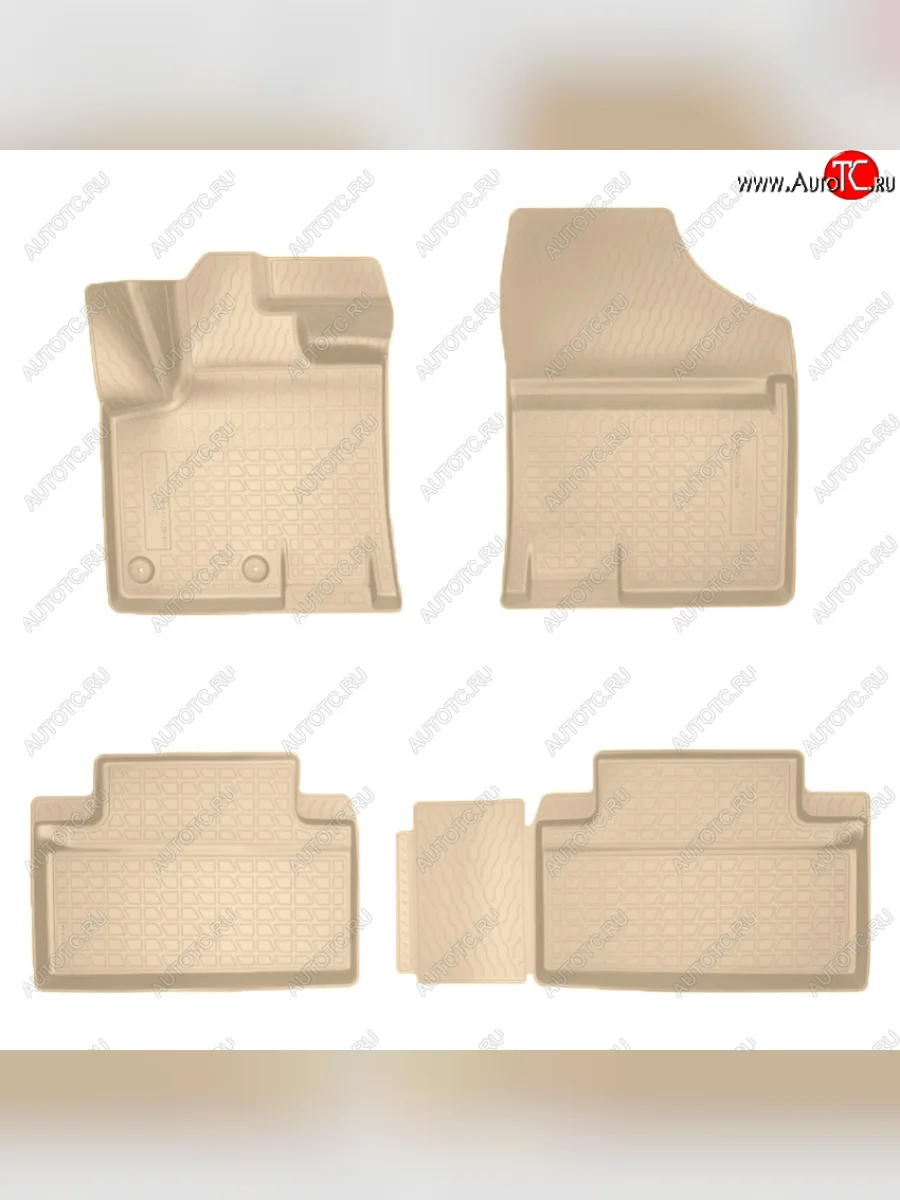Коврики салона Norplast Unidec (5 мест) JAC S7 рестайлинг (2020-2025) (Цвет: бежевый)  в Самаре Самарской области