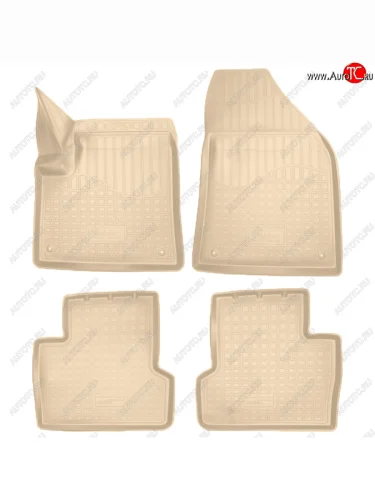 Коврики салона Norplast Unidec (Цвет: бежевый) Jeep Grand Cherokee WK2 2-ой рестайлинг (2017-2022)