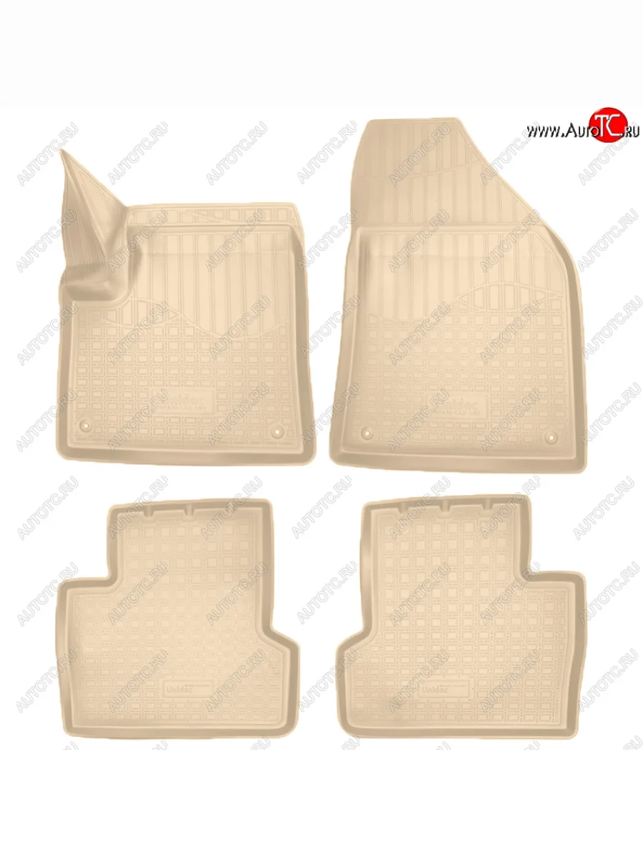 Коврики салона Norplast Unidec Jeep Grand Cherokee WK2 2-ой рестайлинг (2017-2022) (Цвет: бежевый)  в Керчи Республика Крым