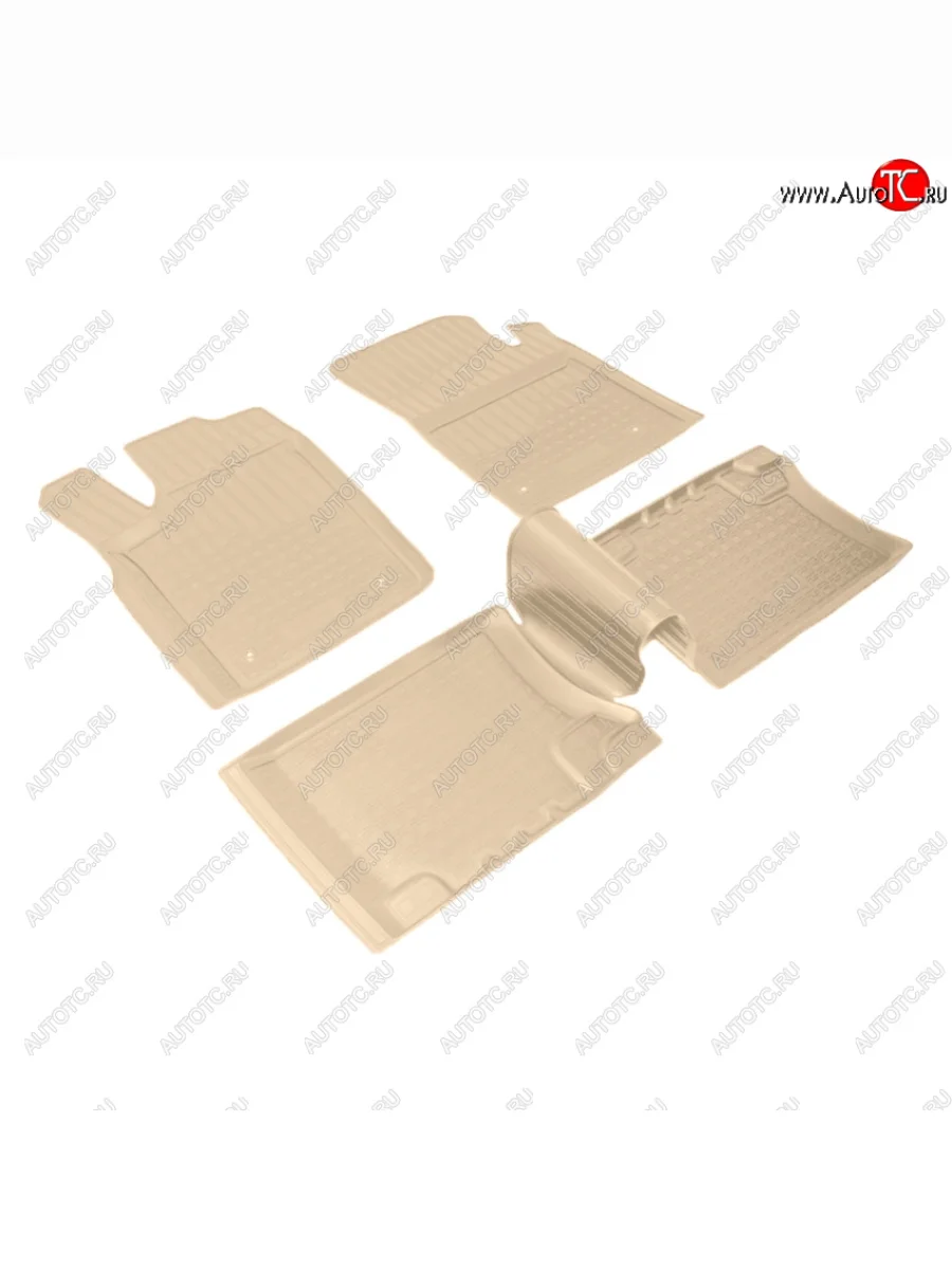 Коврики салона Norplast Unidec Jeep Grand Cherokee WK2 2-ой рестайлинг (2017-2022) (Цвет: бежевый)  в Керчи Республика Крым