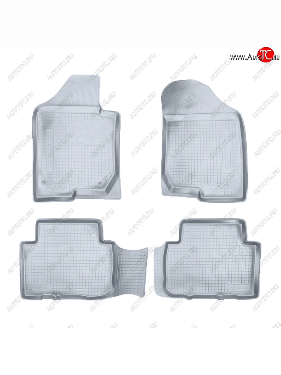 Коврики салона Norplast Unidec KIA Carens RP рестайлинг (2017-2019) (Цвет: серый)  с доставкой в г. Пермь