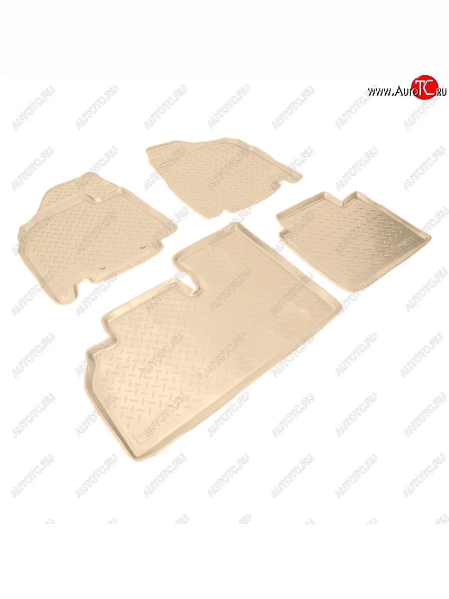 Коврики салона Norplast Unidec KIA Carnival VQ минивэн рестайлинг (2010-2014) (Цвет: бежевый)  с доставкой в г. Керчь