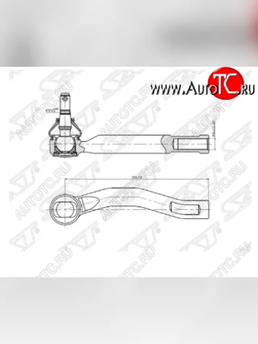 Правый наконечник рулевой тяги SAT Toyota Ractis (2005-2010)