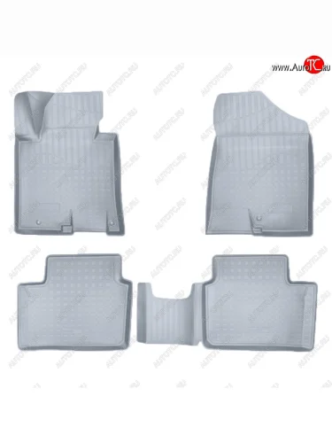 Коврики салона Norplast Unidec 3D (Цвет: серый) KIA Ceed 2 JD дорестайлинг, хэтчбэк (2012-2015)