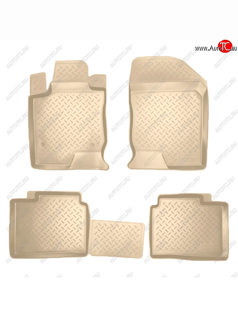 Коврики салона Norplast Unidec KIA Magentis (2005-2010) (Цвет: бежевый)  с доставкой в г. Керчь