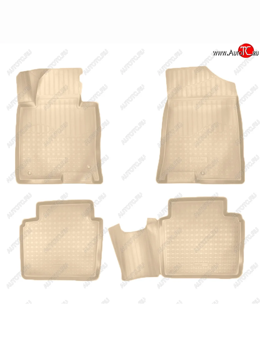 Коврики салона Norplast Unidec KIA Optima 4 JF дорестайлинг седан (2016-2018) (Цвет: бежевый)  с доставкой в г. Пермь
