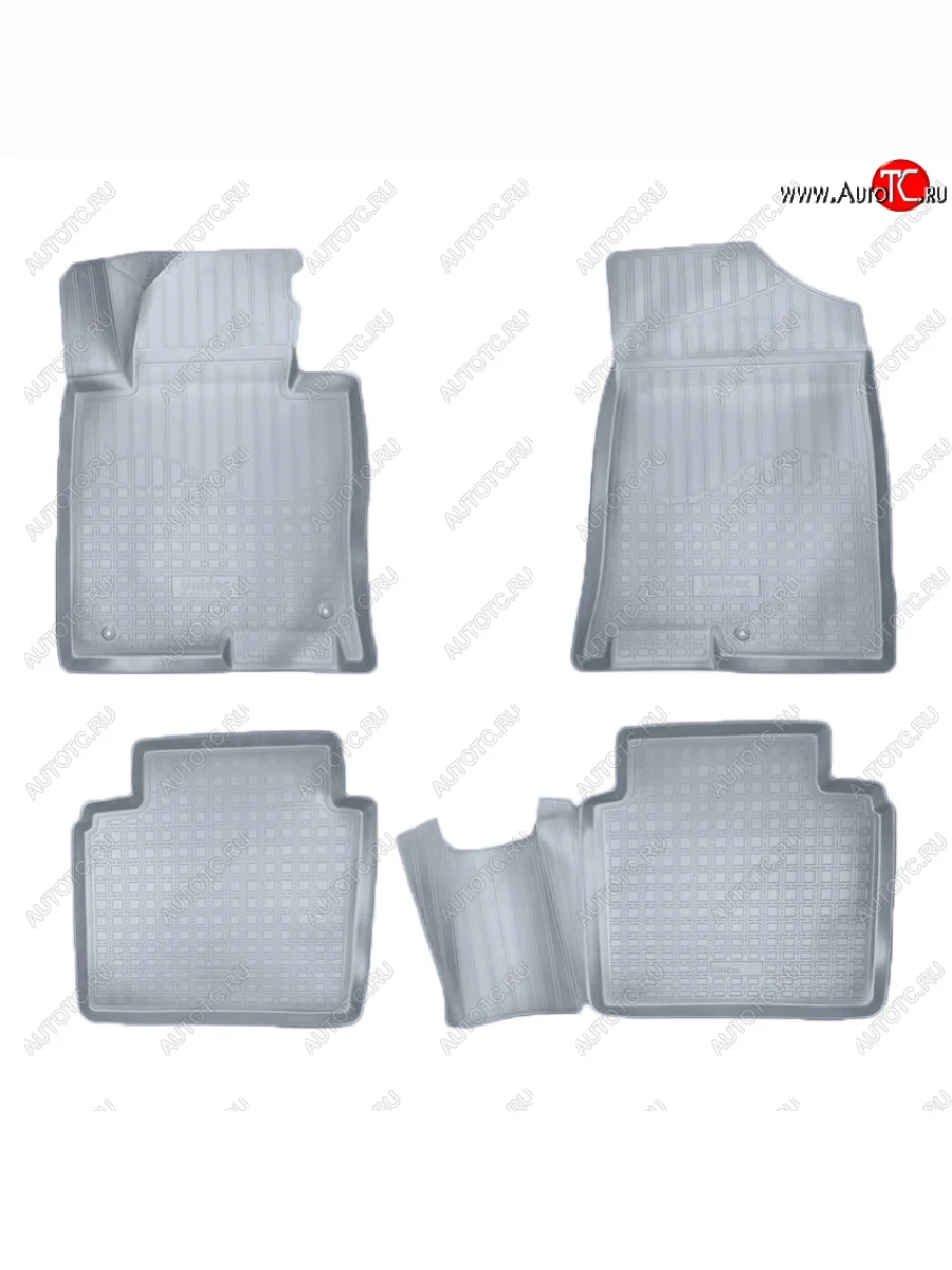 Коврики салона Norplast Unidec KIA Optima 4 JF дорестайлинг седан (2016-2018) (Цвет: серый)  с доставкой в г. Керчь