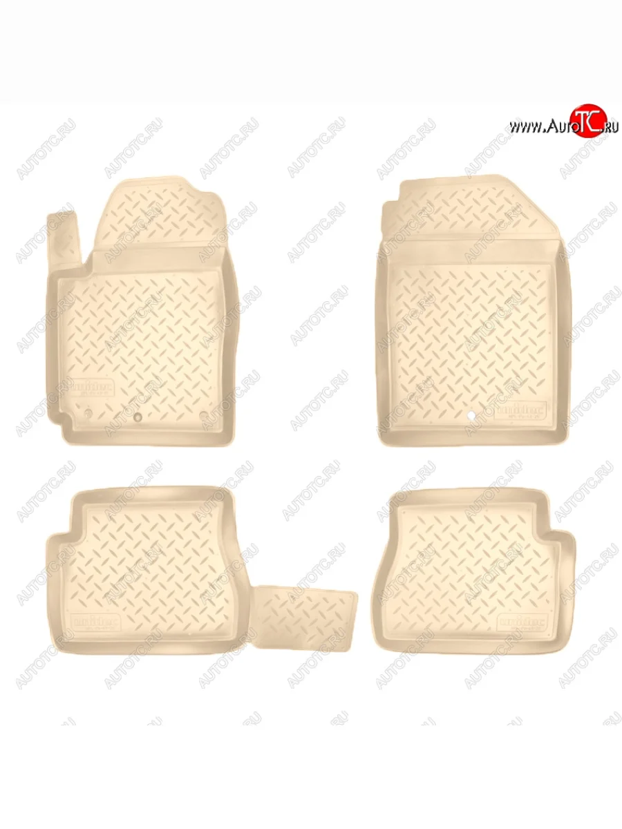 Коврики салона Norplast Unidec KIA Picanto 1 SA хэтчбэк 5 дв. дорестайлинг (2003-2007) (Цвет: бежевый)  с доставкой в г. Керчь