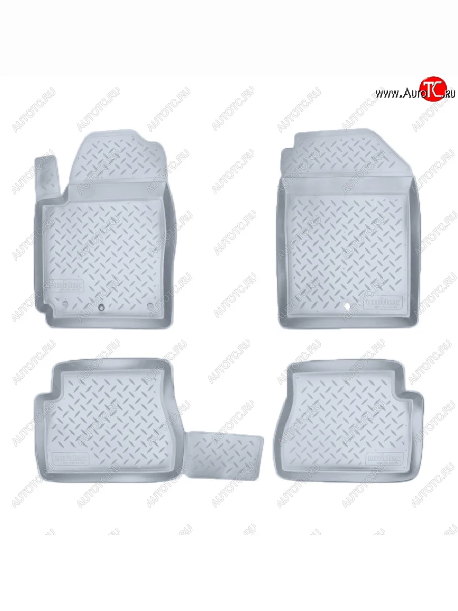 Коврики салона Norplast Unidec KIA Picanto 1 SA хэтчбэк 5 дв. дорестайлинг (2003-2007) (Цвет: серый)  с доставкой в г. Керчь