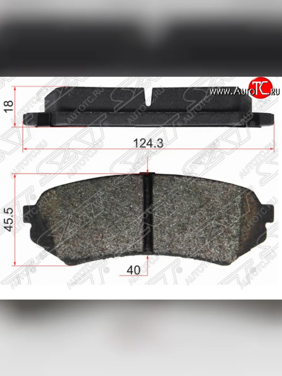 Комплект задних тормозных колодок SAT Lexus LX470 J100 дорестайлинг (1998-2002)  в Керчи Республика Крым
