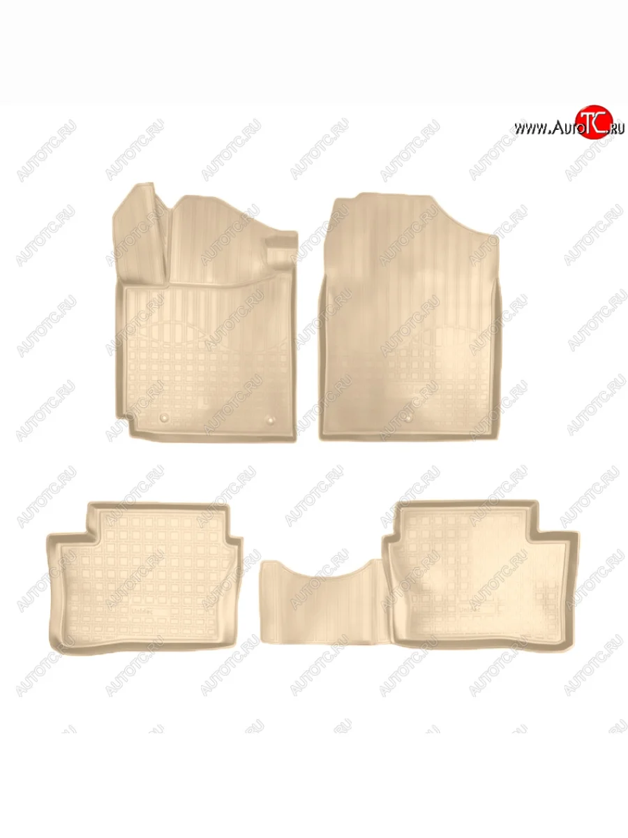 Коврики салона Norplast Unidec KIA Picanto 3 JA хэтчбэк 5 дв. дорестайлинг (2017-2021) (Цвет: бежевый)  с доставкой в г. Керчь