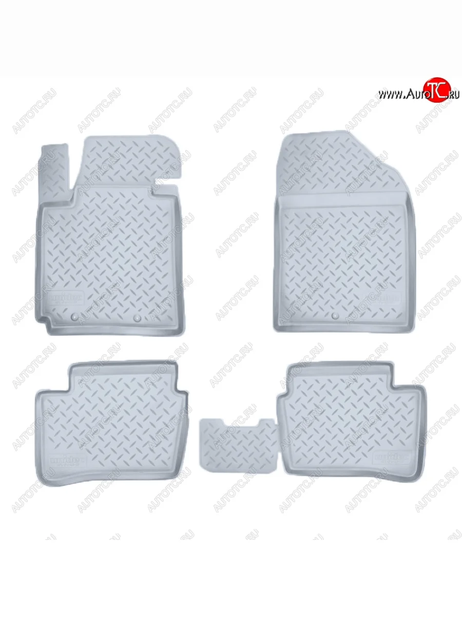 Коврики салона Norplast Unidec KIA Picanto 2 TA хэтчбэк 5 дв. дорестайлинг (2011-2015) (Цвет: серый)  с доставкой в г. Керчь