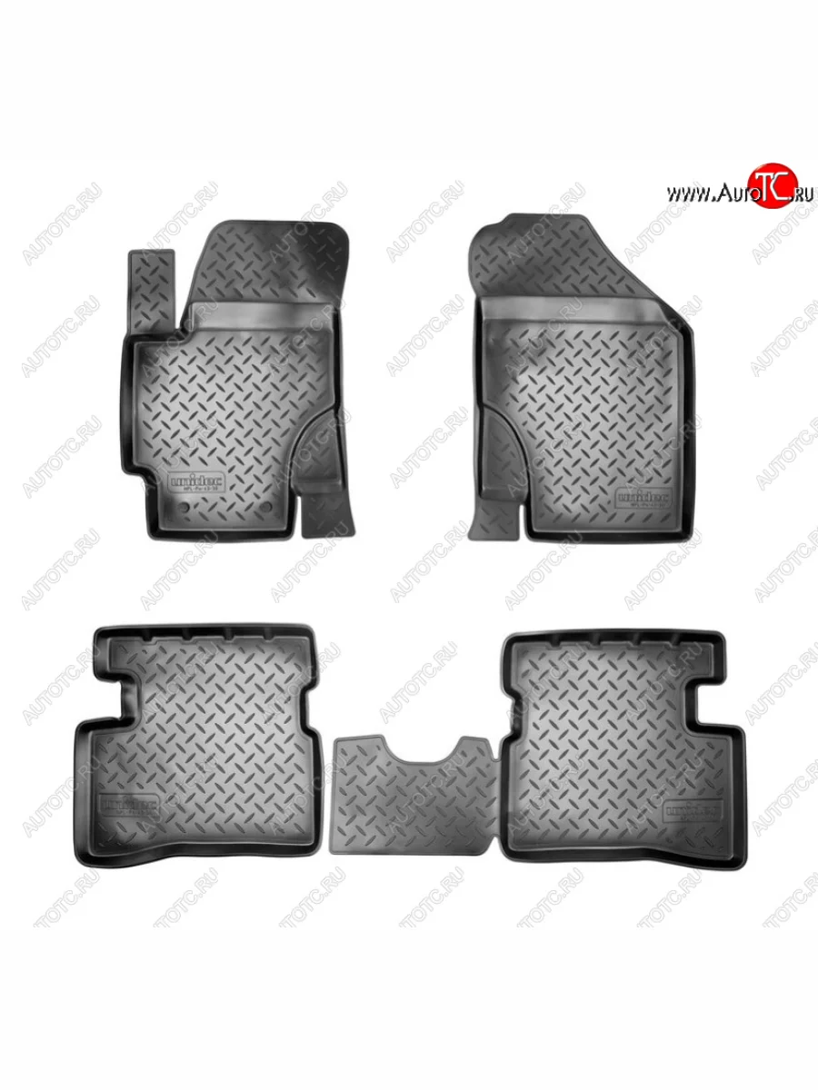 Коврики салона Norplast Unidec KIA Rio 2 JB дорестайлинг седан (2005-2009) (Цвет: бежевый)  с доставкой в г. Керчь