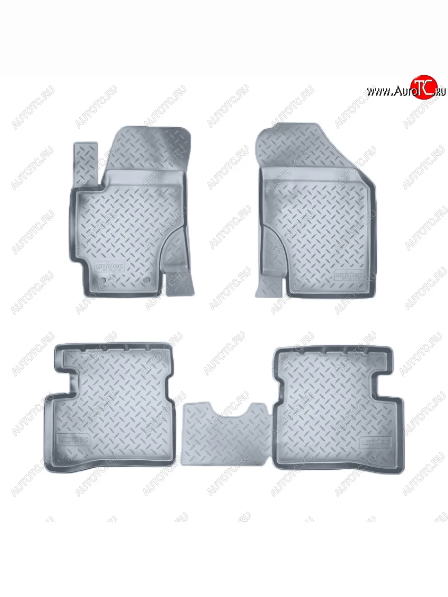 Коврики салона Norplast Unidec KIA Rio 2 JB дорестайлинг седан (2005-2009) (Цвет: серый)  в Перми Пермском крае