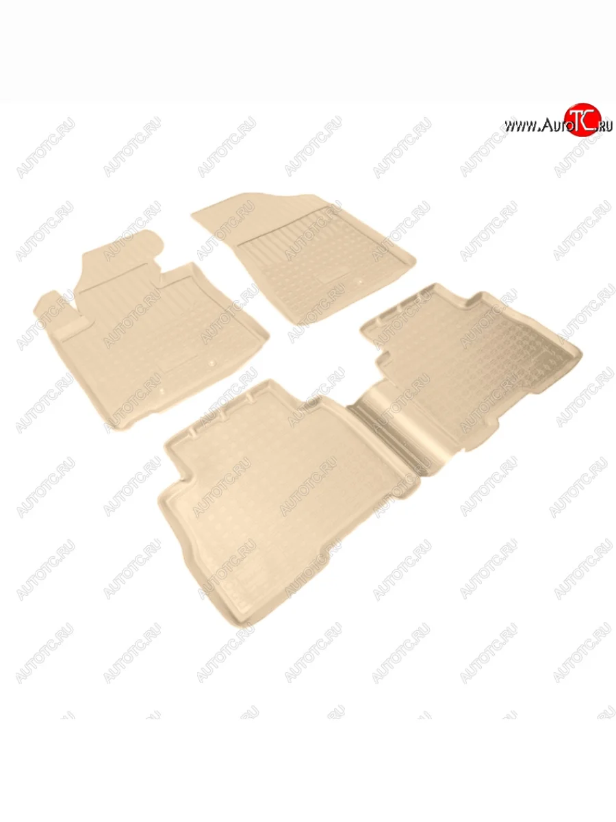 Коврики салона Norplast Unidec KIA Sorento XM рестайлинг (2012-2015) (Цвет: бежевый)  в Керчи Республика Крым