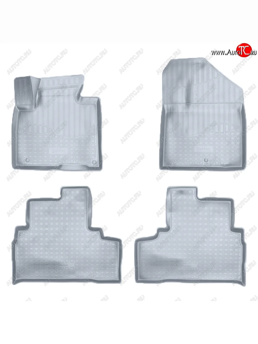 Коврики салона Norplast Unidec KIA Sorento UM/Prime дорестайлинг (2014-2018) (Цвет: серый)  с доставкой в г. Пермь