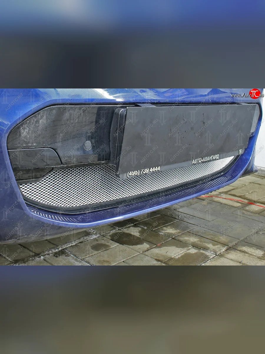 Защитная сетка радиатора в бампер (алюминий/пластик, 2.0i /2.0d/3.0d, AT, Base) Стрелка 11 Стандарт  BMW X3 (2017-2021) G01 (Цвет: хром, без зимней заглушки)  в Воронеже Воронежской области