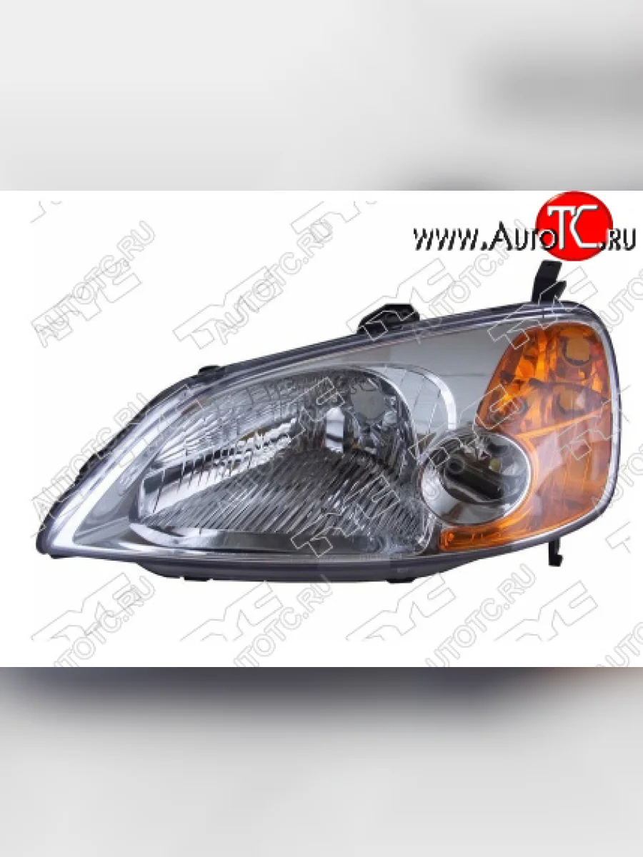 Левая фара (евросвет) TYC Honda Civic ES седан дорестайлинг (2000-2003)  в Керчи Республика Крым