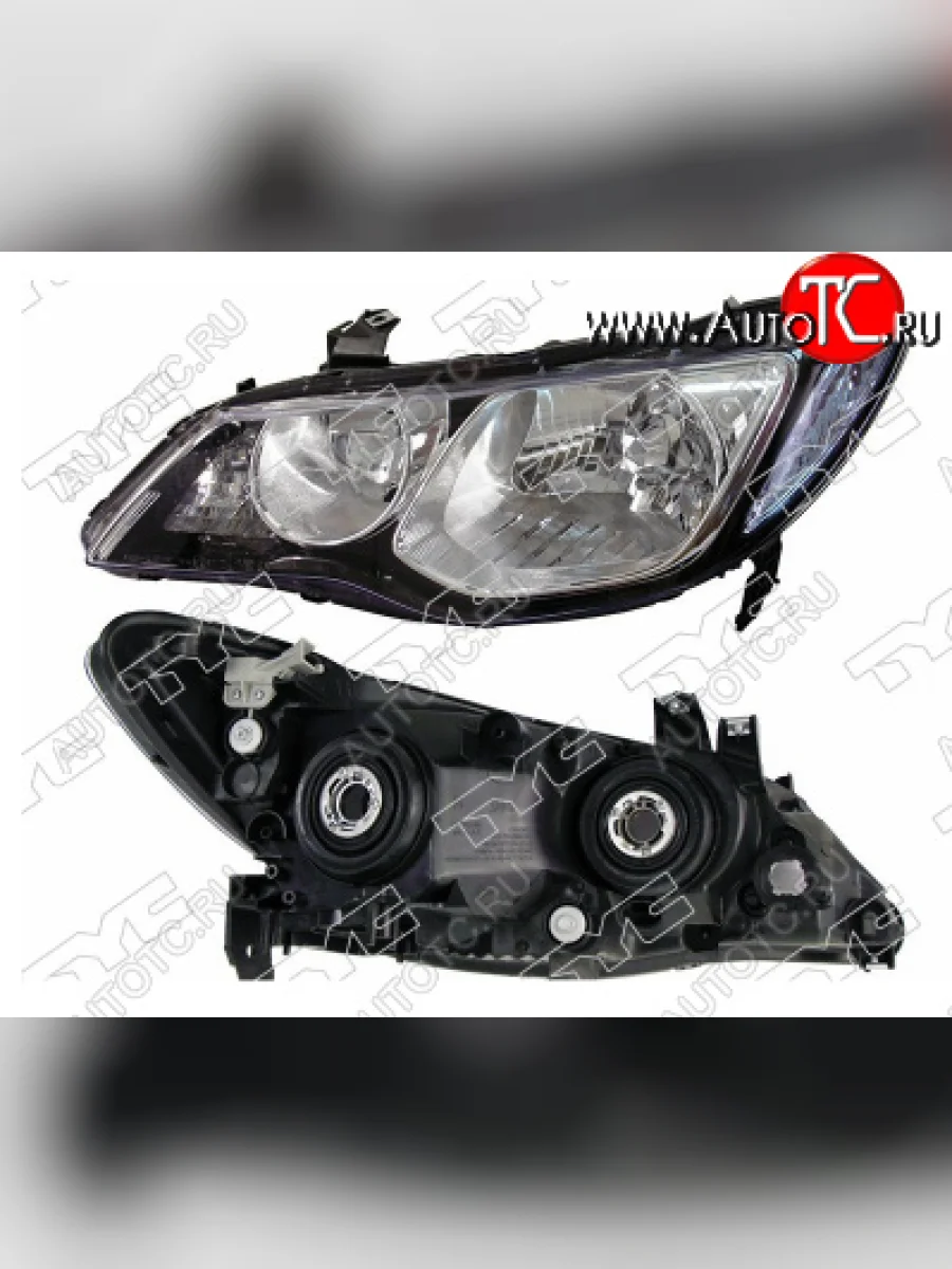 Левая фара TYC (Евросвет, голубой указатель поворота) Honda Civic FD седан дорестайлинг (2005-2008)  в Керчи Республика Крым