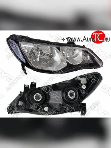 Правая фара TYC (Евросвет, голубой указатель поворота) Honda Civic FD седан дорестайлинг (2005-2008)