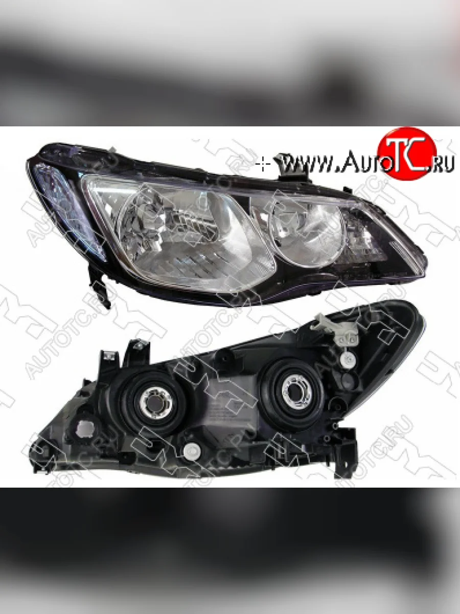 Правая фара TYC (Евросвет, голубой указатель поворота) Honda Civic FD седан дорестайлинг (2005-2008)  в Керчи Республика Крым