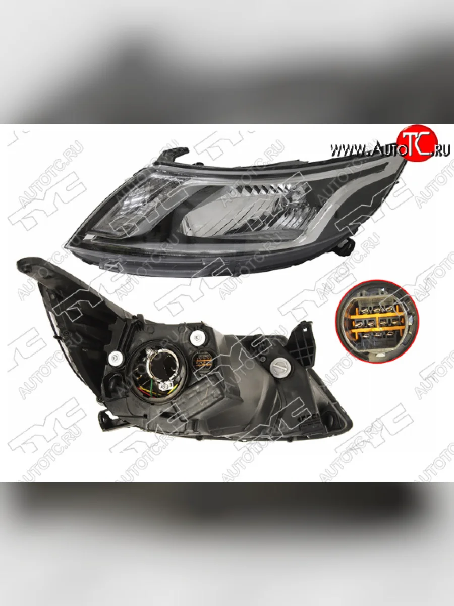 Левая фара TYC (с электрокорректором) KIA Rio 3 QB дорестайлинг седан (2011-2015)  в Перми Пермском крае