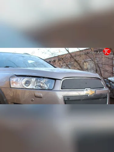 Зимняя заглушка решетки радиатора Стрелка 11 Премиум Chevrolet Captiva 2-ой рестайлинг (2013-2016)
