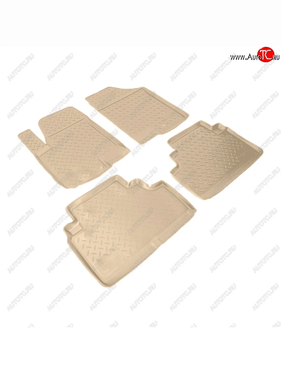 Коврики салона Norplast Unidec KIA Venga рестайлинг (2015-2025) (Цвет: бежевый)  с доставкой в г. Керчь