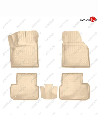 Коврики салона Norplast Unidec (Цвет: бежевый) Land Rover Discovery Sport L550 дорестайлинг (2014-2019)