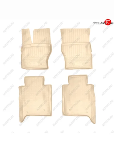 Коврики салона Norplast Unidec (LWB) (Цвет: бежевый) Land Rover Range Rover 4 L405 дорестайлинг (2012-2017)