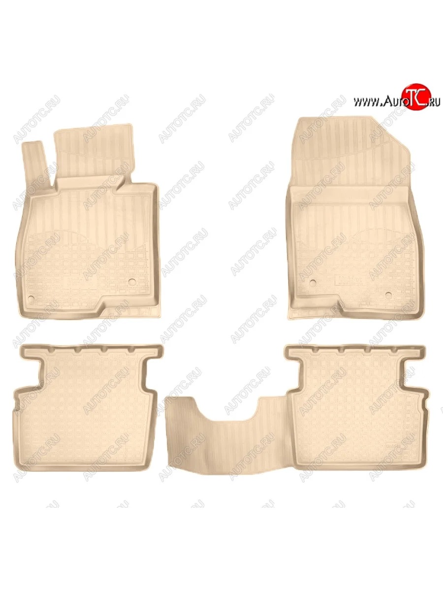 Коврики салона Norplast Unidec Mazda 3/Axela BM дорестайлинг, хэтчбэк (2013-2016) (Цвет: бежевый)  с доставкой в г. Керчь