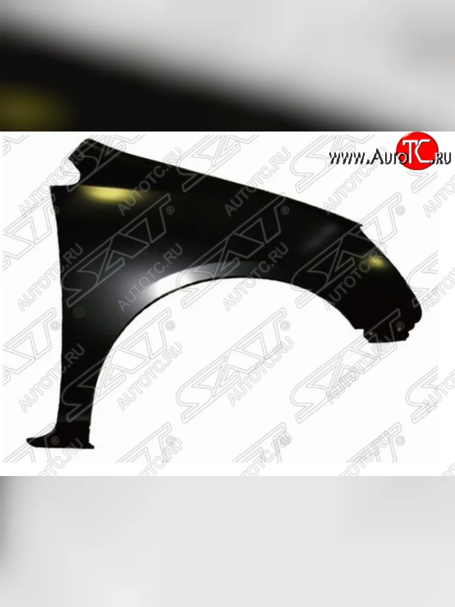 Правое переднее крыло SAT (пр-во Тайвань) Honda Civic ES седан дорестайлинг (2000-2003) (Неокрашенное)  в Воронеже Воронежской области