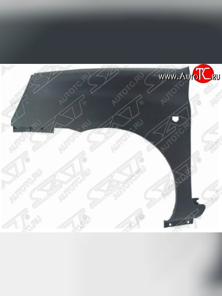 Левое переднее крыло SAT (с отв. под повторитель)  Renault  Clio ( CB,  BB), Symbol  седан (Неокрашенное)  в Самаре Самарской области