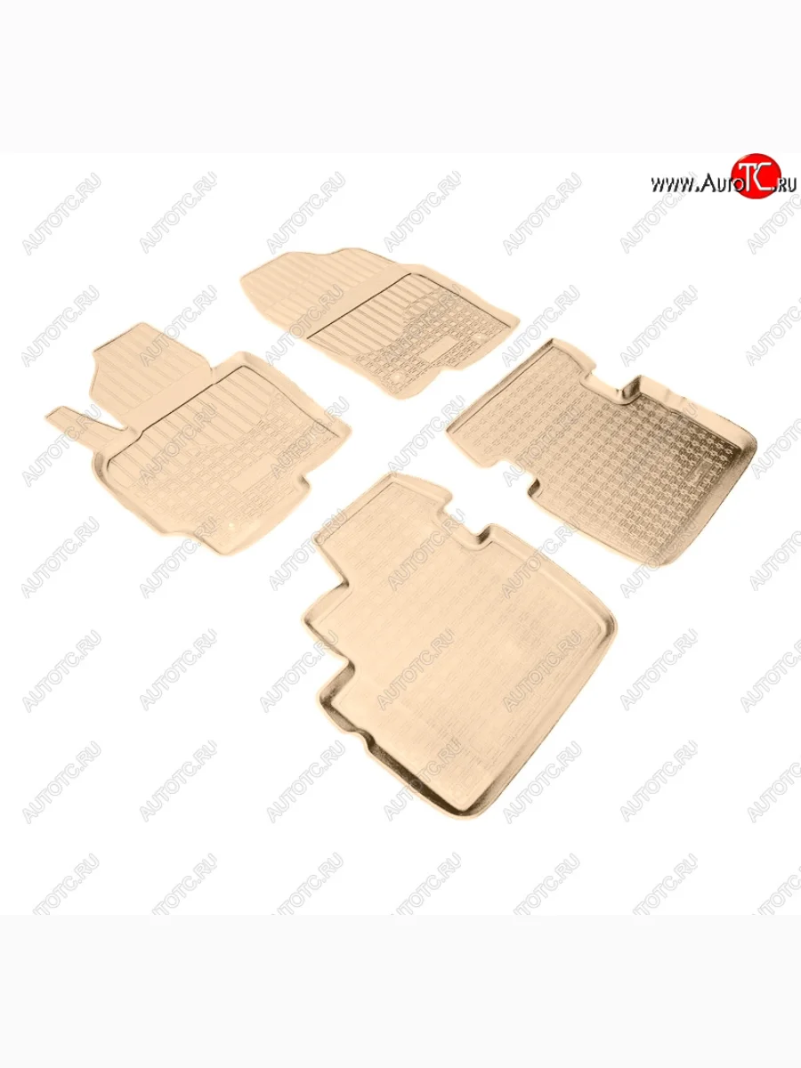 Коврики салона Norplast Unidec Mazda CX-5 KE дорестайлинг (2011-2014) (Цвет: бежевый)  с доставкой в г. Пермь