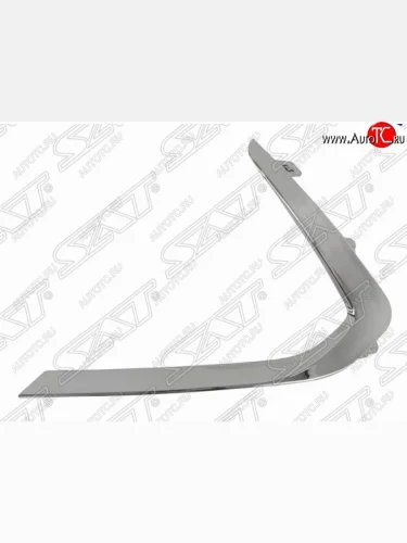 Левый молдинг переднего бампера SAT (хром) Hyundai Sonata  DN8 (2019-2022)