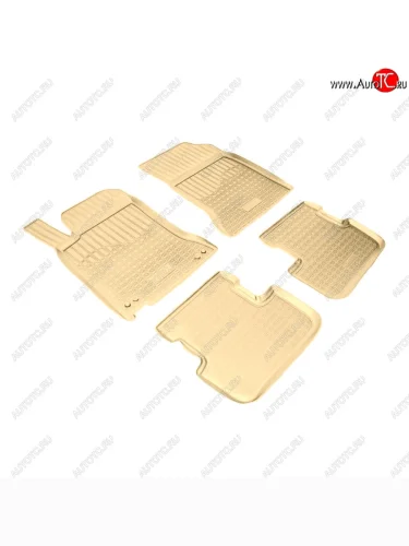 Коврики салона Norplast Unidec (Цвет: бежевый) Mercedes-Benz GLA X156 дорестайлинг (2013-2017)