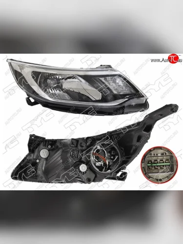 Правая фара TYC (с электрокорректором) KIA Rio 3 QB хэтчбек 5 дв. рестайлинг (2015-2017)